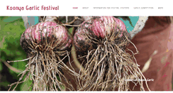 Desktop Screenshot of koonyagarlicfestival.com